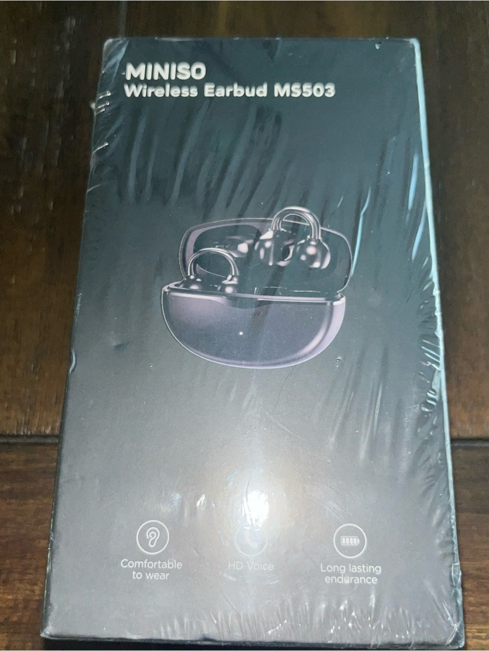 MINISO MS503 Wireless Bluetooth Earbuds, HD Voice, Long-Lasting Endurance, Black